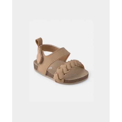 Baby Girl Braided Sandals - Brown - OshKosh B'gosh | Carter's