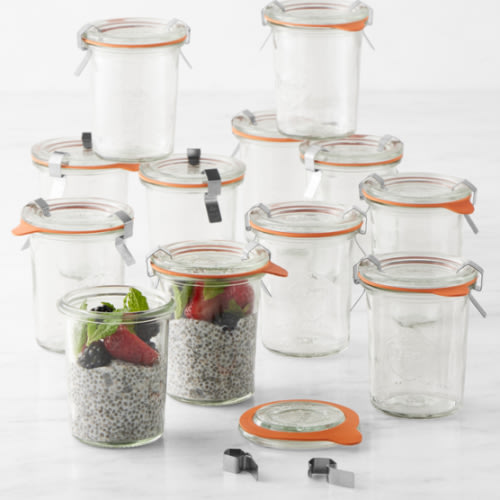 Weck Mini Mold Jars, 5.4 oz, Set of 12