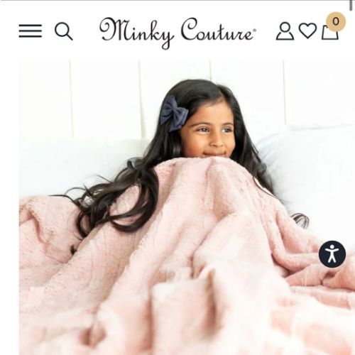 Sorbet Apricot Vanilla Plush Blanket | Minky Couture