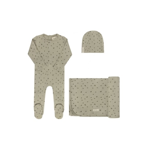 Printed Palm Trees Collection - Baby Boy Layette Set