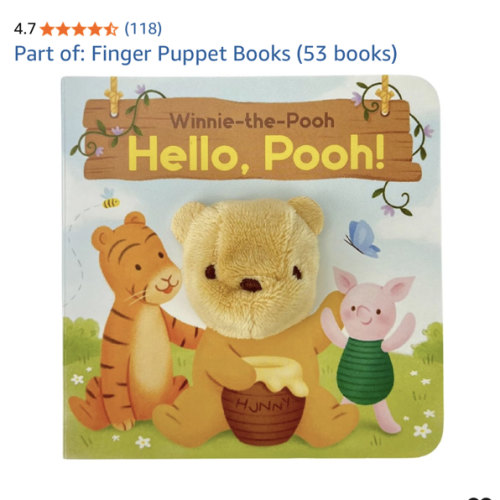 Winnie-the-Pooh: Hello, Pooh! Finger Puppet Board Book for Babies and Toddlers
