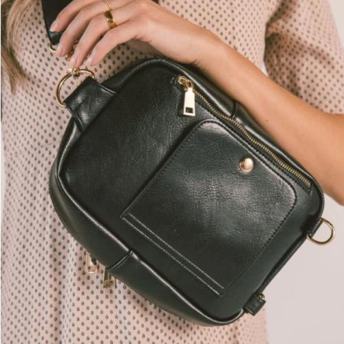 Diaper Bag- MINI MAE in black