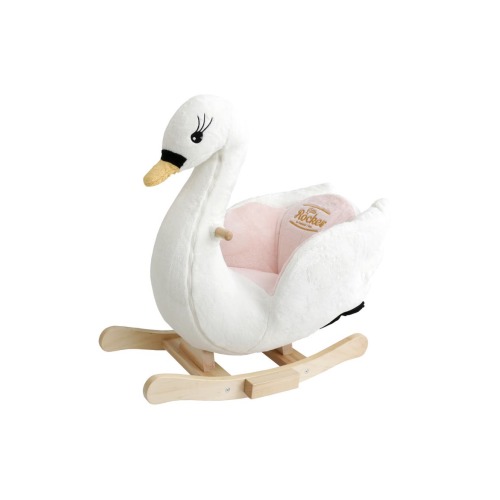 Little Rockers Swan Wooden Plush Ride