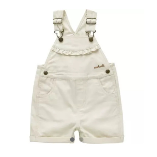 Baby Carhartt Canvas Ruffle Shortall