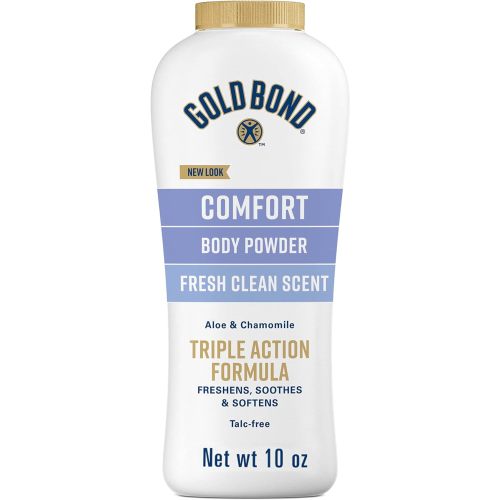 Gold Bond Comfort Body Powder, 10 oz., Talc-Free, Fresh Clean Scent With Aloe & Chamomile