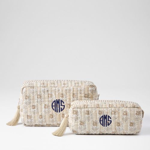 Block Print Travel Pouch Set