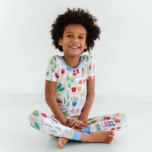 Farmers Market Two-Piece Short Sleeve Pajama Set