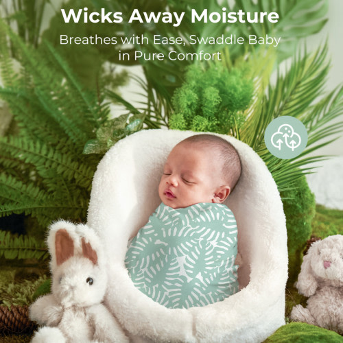 Momcozy Muslin Swaddle Blanket (4 Pack) - Bravery