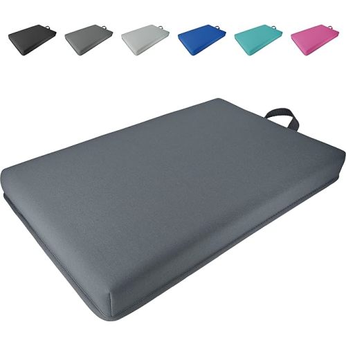 Garden Kneeling Pad for Knee, Extra Thick Kneeling Pad, Bath Kneeler Pad, Water Resistant Soft Memory Foam Cushioning for Workout, Yoga, Bathing, Physical Therapy, Prayer Pillow, Dark Gray