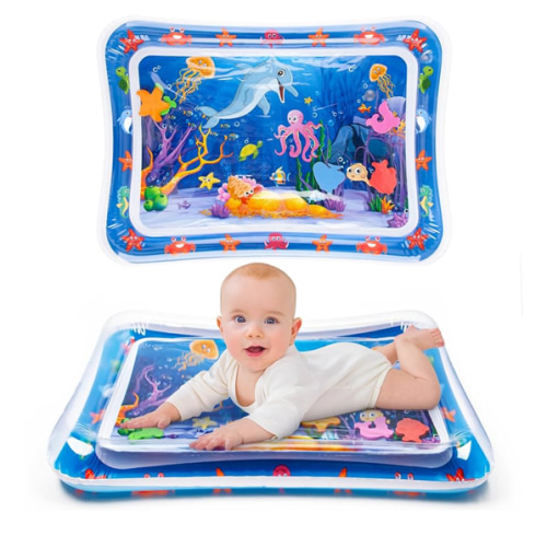 Tummy Time Water Mat丨Inflatable Tummy Time Water Play Mat for Babies, Infants and Toddlers 3 to 12 Months Promote Development Toys Baby Gifts