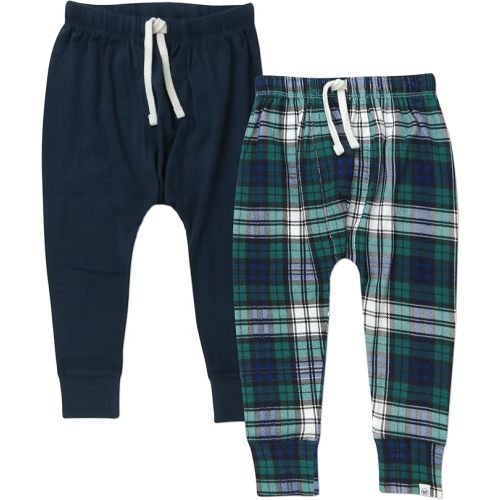 HonestBaby Multipack Honest Pants Joggers Pull on 100% Organic Cotton for Infant Baby and Toddler, Boys, Girls, Unisex