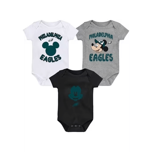 Philadelphia Eagles Baby BLACK Team Victory One Piece Set - 133420011