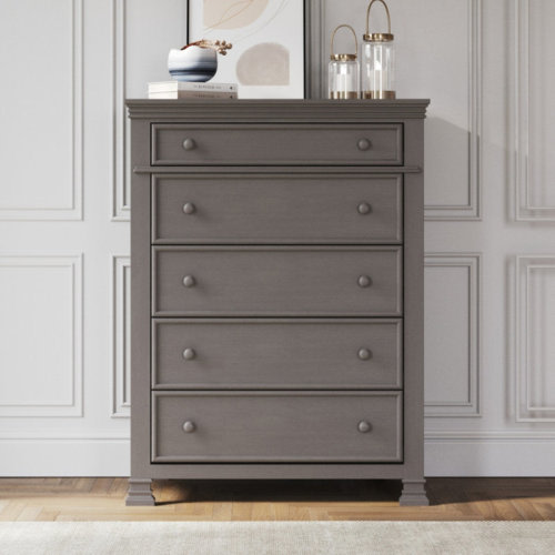 Legacy Westgate 38" Wide 5-Drawer Solid Wood Chest | Wayfair