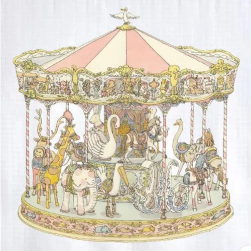 Pink Carousel Swaddle – Children's Edit