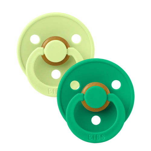 BIBS Colour Pacifiers 2 Pack | Matcha/Cactus | Latex – Bibsworld store US