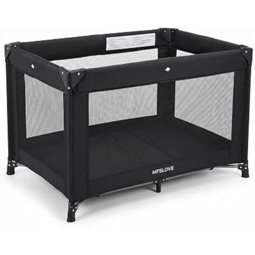 Portable Playpard,Baby playpen,Pack and Play playard, playard Crib, Travel Cot, Lightweight Foldable Travel Crib (Black)