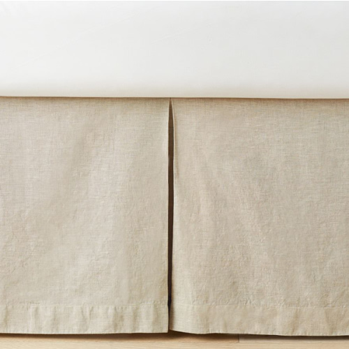 European Linen Crib Skirt