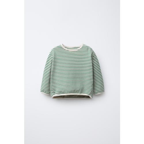 STRIPED T-SHIRT - Green | ZARA United States