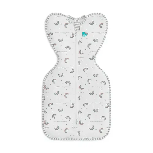 Love to Dream Swaddle UP, Baby Sleep Sack, Self-Soothing Swaddles for Newborns, Get Longer Sleep, Snug Fit Helps Calm Startle Reflex, New Born Essentials for Baby, 1.0 TOG, 5-8.5 lbs, Rainbow Dream