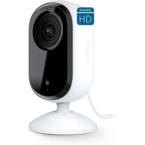 Arlo Essential Indoor HD Camera (2nd Gen) - Wired Security, Privacy Shield, 1 Cam, White VMC2060-1WMNAS