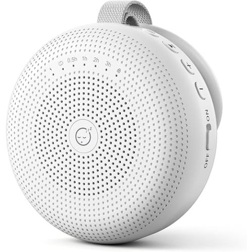 SMILEBOP White Noise Machine for Baby Adult, Portable Sound Machine with 33 Soothing Sounds, Timer & Memory Function for Sleep, Travel, Nursery, Office and Home
