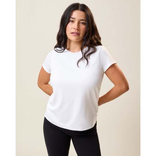 Slim Fit Modal Nursing T-shirt | White – Kindred Bravely