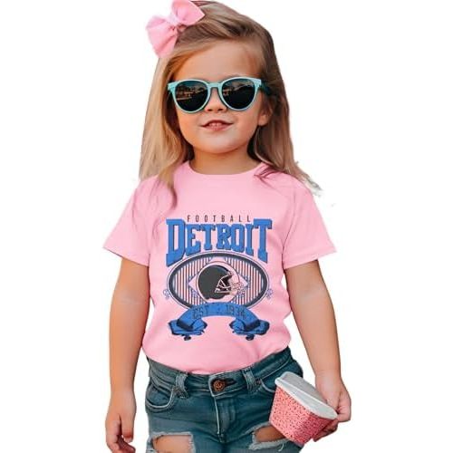 Toddler Football Shirt Boy Girl Football Team T Shirt Fans Lover Outfit Kid Game Day Tee Short Sleeve Tops