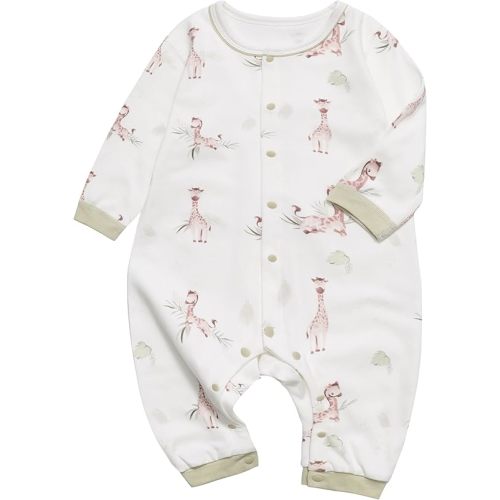 100% Organic Cotton Soft 3-24 Months Unisex Footless Newborn Baby Sleepers Pajamas Romper Boys Girls Long Sleeve