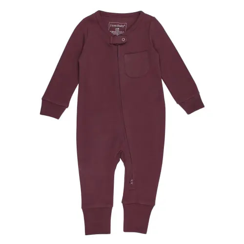 Plum | Organic Zipper Romper – L'ovedbaby