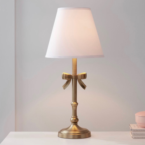 Ava Ribbon Table Lamp (20") Brushed Gold | Pottery Barn Kids