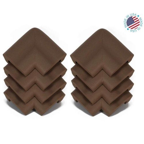 Kidkusion - Jumbo Corner Cushions Brown 8 Pk