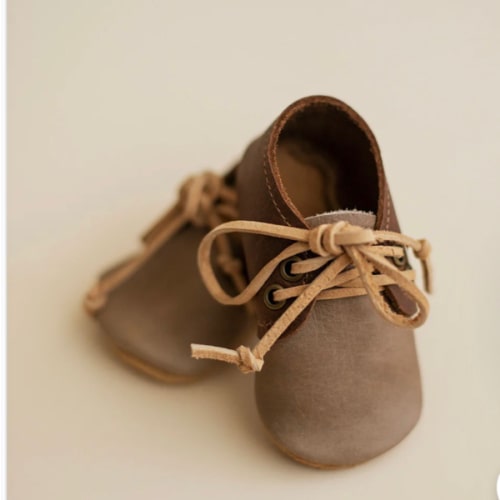 Two-toned Baby Oxfords with Soft Soles – Sun & Lace