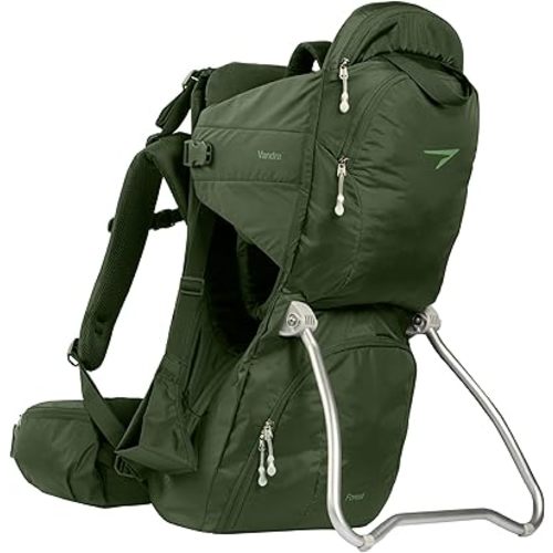 Vandra™ Forest - Scandinavian Hiking Baby Carrier Backpack - Gravity Lock™ Hard-Shell Frame - Nest Child Carrier for Toddler & Kids - Dust Bag, Alu Tag & More Included