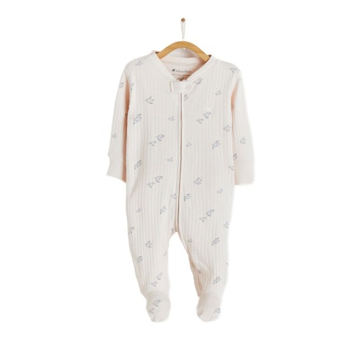 Premium Cotton Goose Zip Footed Pajama for Infant