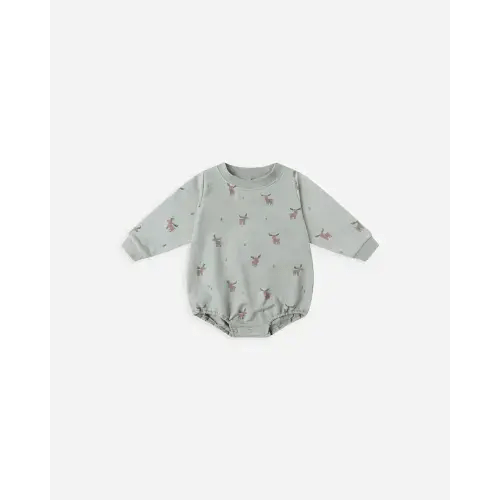 Crewneck Bubble Romper || Moose