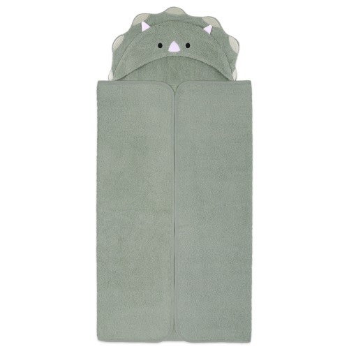 Peanut Shell Hooded Towel Dino Adventure