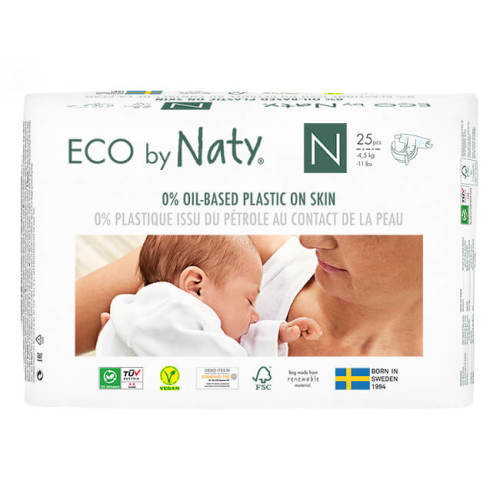 Eco Diapers | 0% oil based plastic on baby skin | Eco by Naty
