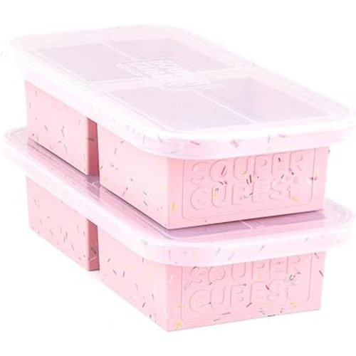 Souper Cubes 2 Cup Silicone Food Freezer Mold, Cotton Candy, 2-Pack