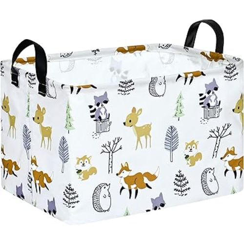 Rec Box Hamper Storage Basket Collapsible Organizer Bin Gift Shelf Baskets for Home and Kitchen Storage