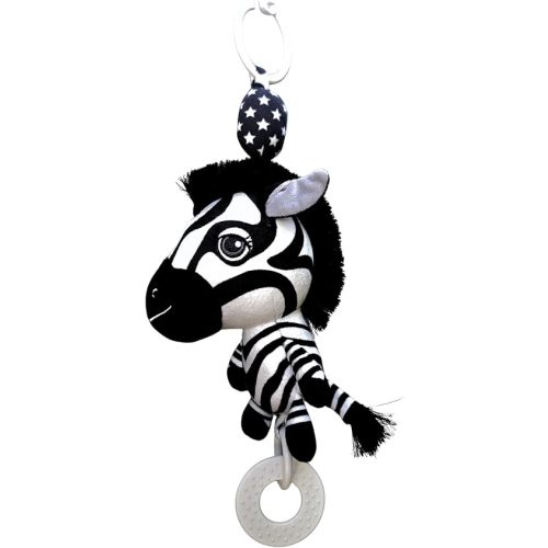 Ziggy The Zebra – High Contrast Sensory Baby Toy | Hanging Plush Bunny | Pram Toy, Stroller Toy, Baby Car Toy, Play Gym Hanging Toy | Black and White Hanging Baby Toy
