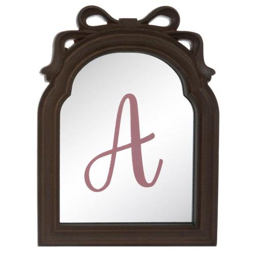 Monogram Letter Bow Wall Mirror