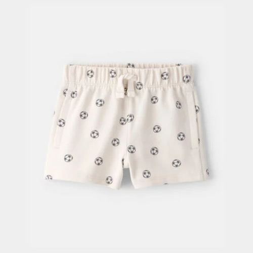 Baby Soccer French Terry Shorts - Ivory | Carter's