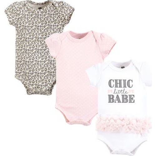 Cotton Bodysuits 3-Pack, 3-6M