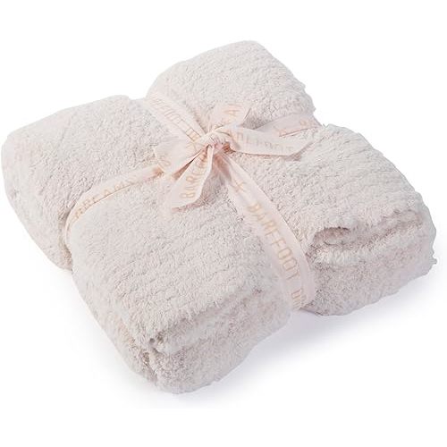 Barefoot Dreams CozyChic Throw Blanket - Pink 30"x40"