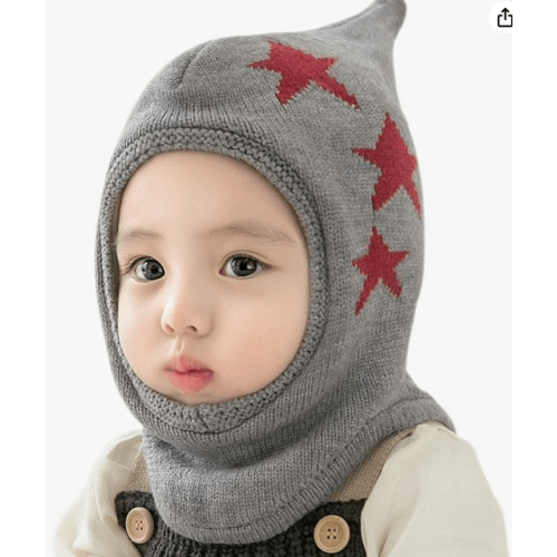 Baby Winter Hat Scarf Set, Unisex Infant Toddler Kids Hat Scarf