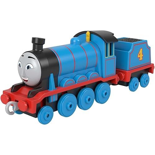 Fisher-Price Thomas & Friends Gordon Engine, die-cast Metal Push-Along Toy Train for Preschool Kids 3 Years and up