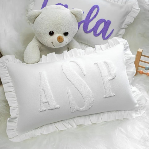 Monogrammed Custom Name Punch Needle Pillow, Personalized Pillow, Baby Shower Gift, Newborn Gift, New Mom Gift, Baby Gift Idea, Personalized Gift Idea