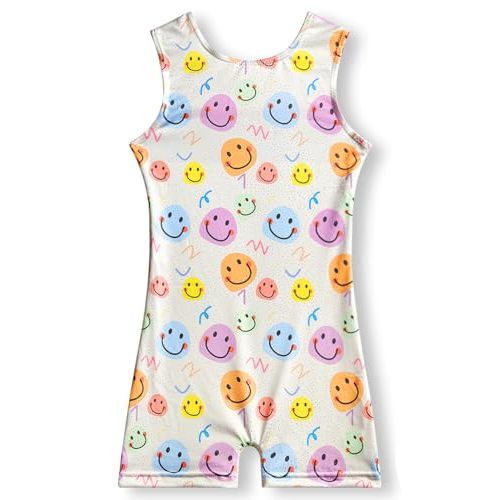YDMZX Girls Gymnastics Leotard with Built-in Shorts  Sparkly, Durable No-See-Through, 4-Way Stretch, Girls Gymnastics Outfit