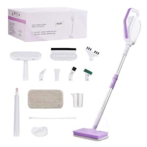 Corded Steam Mop, Multi-Functional Removable Handheld Steam Cleaner for Tile, Hard Floor, Removable Water Tank, 3 Modes