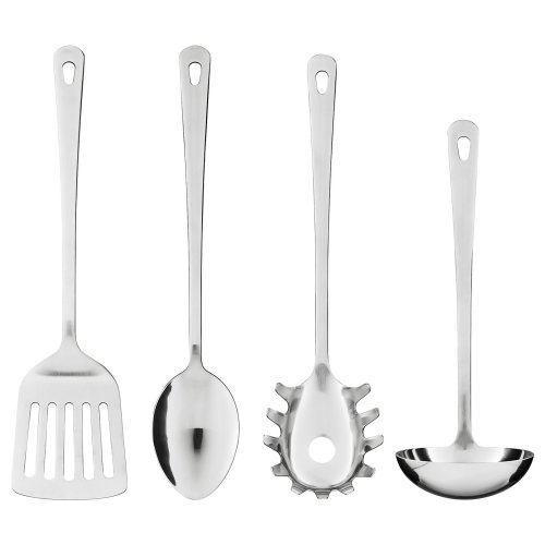 GRUNKA 4-piece kitchen utensil set - stainless steel
